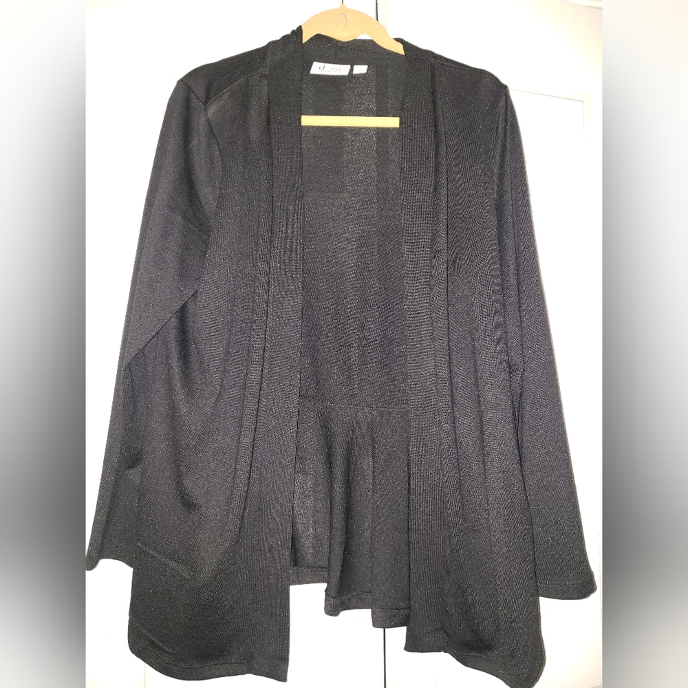 Denim & Co Essential Heavenly Jersey Cardigan - Large